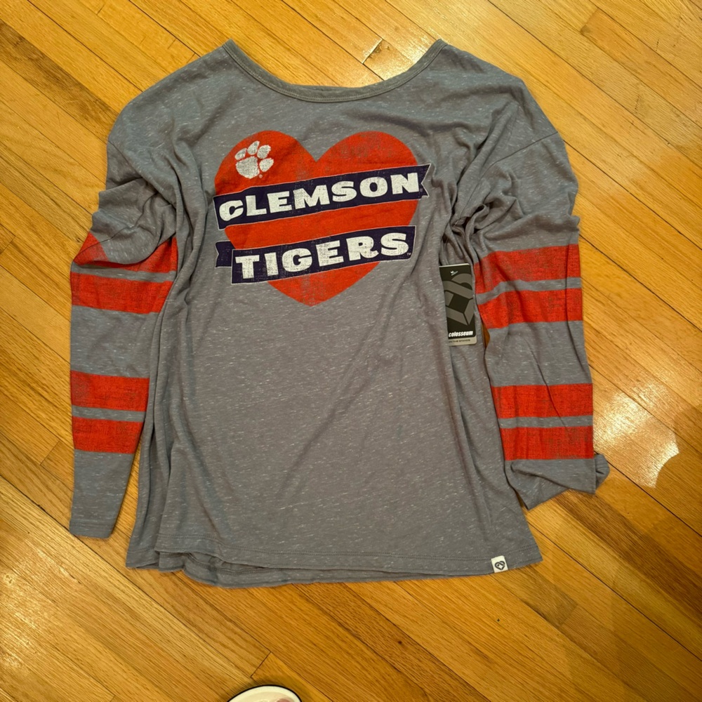 Clemson Colosseum long sleeve tee M NWT